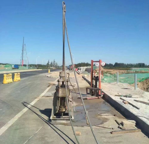 山南公路高聚物注浆加固